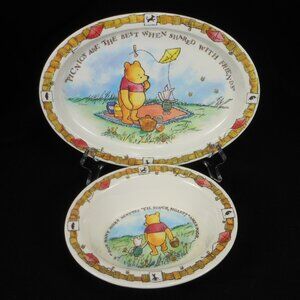 pair of SELANDIA Winnie the Pooh melamine children's bowls